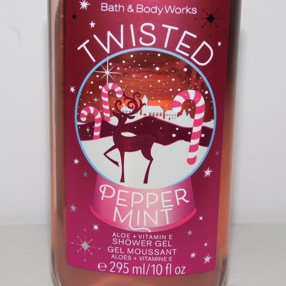 Bath & Body Works TWISTED PEPPERMINT Shower Gel 295 ml NEW - Picture 2 of 6